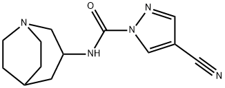 655786-46-2 1H-Pyrazole-1-carboxamide,N-1-azabicyclo[3.2.2]non-3-yl-4-cyano-(9CI)