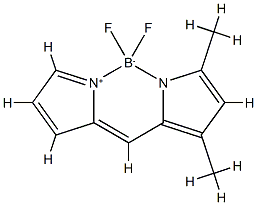 4,4-Difluoro-5,7-dimethyl-4-bora-3a,4a-diaza-3-indacene,65595-30-4,结构式