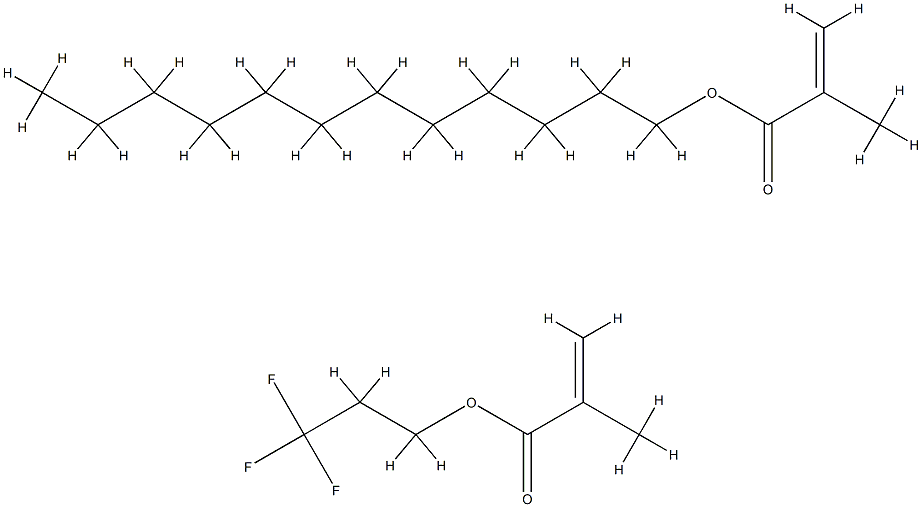 2-甲基丙烯酸十二烷酯与Α-氟-Ω-[(2-甲基-1-氧代-2-丙烯基)氧]乙基]聚(二氟亚甲基)的聚合物,65605-58-5,结构式