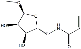 alpha-D-Ribofuranoside, methyl 5-deoxy-5-[(1-oxo-2-propenyl)amino]- (9CI) Structure