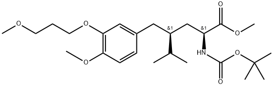 Benzenepentanoic acid, α-[[(1,1-diMethylethoxy)carbonyl]aMino]-4-Methoxy-3-(3-Methoxypropoxy)-γ-(1-M Struktur