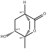 2-Oxabicyclo[2.2.2]octan-3-one, 6-hydroxy-1-methyl-, (1R,4S,6R)-rel- (9CI) 结构式