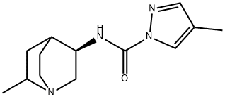 1H-Pyrazole-1-carboxamide,4-methyl-N-[(3R)-6-methyl-1-azabicyclo[2.2.2]oct-,656244-42-7,结构式