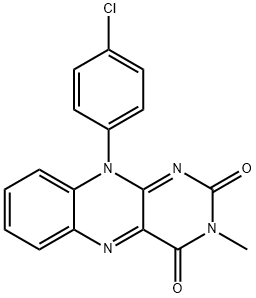 10-(4'-chlorophenyl)-3-methylflavin Structure