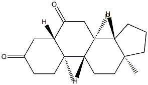 5α-Androstane-3,6-dione Structure