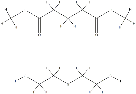 Pentanedioic acid, dimethyl ester, polymer with 2,2'-thiobis[ethanol] Struktur