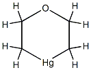 Tetrahydro-1,4-oxamercurin Struktur