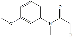 2-chloro-N-(3-methoxyphenyl)-N-methylacetamide,65836-81-9,结构式