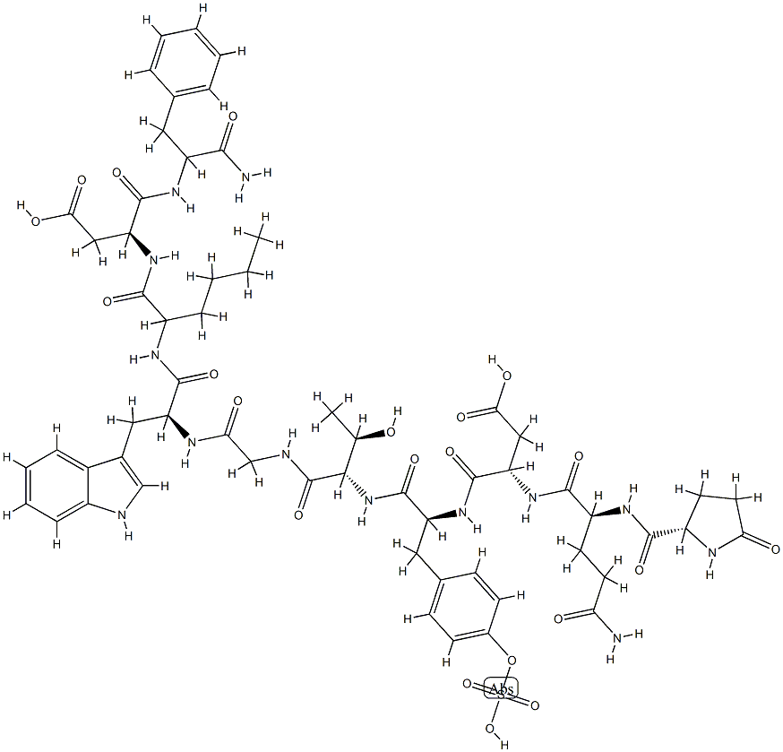 caerulein, Nle(8)- 化学構造式