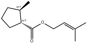 Cyclopentanecarboxylic acid, 2-methyl-, 3-methyl-2-butenyl ester, (1R,2R)-rel- (9CI)|