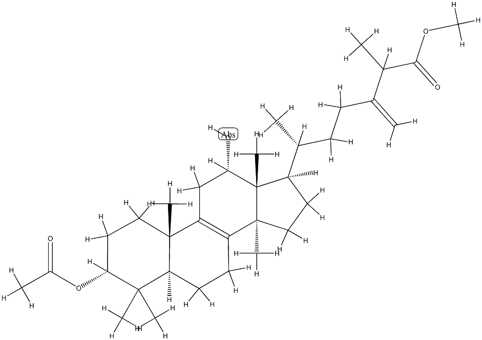 3α-Acetyloxy-12α-hydroxy-24-methylenelanost-8-en-26-oic acid methyl ester|