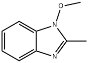 1H-Benzimidazole,1-methoxy-2-methyl-(9CI) 化学構造式