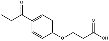 3-(4-propionylphenoxy)propanoic acid Struktur