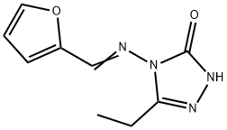 3H-1,2,4-Triazol-3-one,5-ethyl-4-[(2-furanylmethylene)amino]-2,4-dihydro-(9CI),660835-27-8,结构式