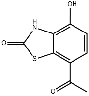 2(3H)-Benzothiazolone,7-acetyl-4-hydroxy-(9CI) Structure