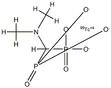 technetium Tc 99m dimethylaminomethylene diphosphonate 结构式