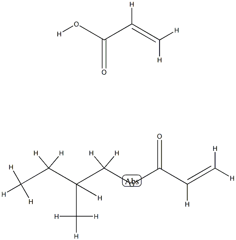2-Propenoic acid polymer with 2-methylbutyl 2-propenoate Struktur