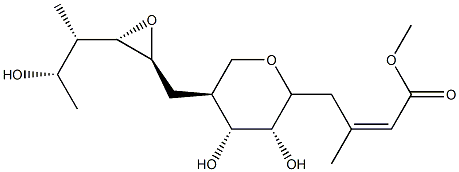 (Z)-3-Methyl-4-[(2S)-tetrahydro-3α,4α-dihydroxy-5β-[[(2S,3S)-3α-[(1S,2S)-2-hydroxy-1-methylpropyl]oxiran-2β-yl]methyl]-2H-pyran-2β-yl]-2-butenoic acid methyl ester|