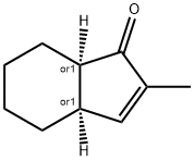 1H-Inden-1-one, 3a,4,5,6,7,7a-hexahydro-2-methyl-, (3aR,7aR)-rel- (9CI) Struktur