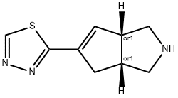 663173-56-6 Cyclopenta[c]pyrrole, 1,2,3,3a,4,6a-hexahydro-5-(1,3,4-thiadiazol-2-yl)-, (3aR,6aS)-rel- (9CI)