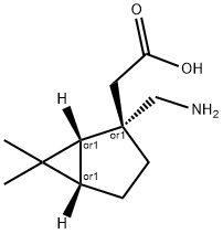 비시클로[3.1.0]헥산-2-아세트산,2-(아미노메틸)-6,6-디메틸-,(1R,2S,5S)-rel-(9CI)