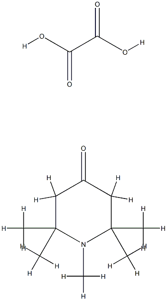 oxalic acid, 1,2,2,6,6-pentamethylpiperidin-4-one 结构式