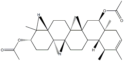 (18α,19α)-Urs-20-ene-3β,16α-diol diacetate Struktur