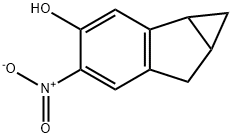 Cycloprop[a]inden-5-ol, 1,1a,2,6b-tetrahydro-4-nitro- (9CI) 化学構造式