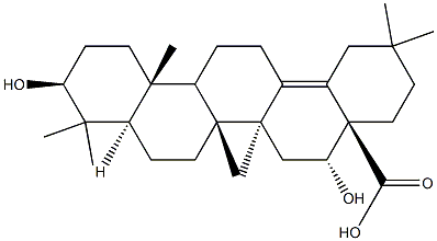 3β,16α-Dihydroxyolean-13(18)-en-28-oic acid Structure