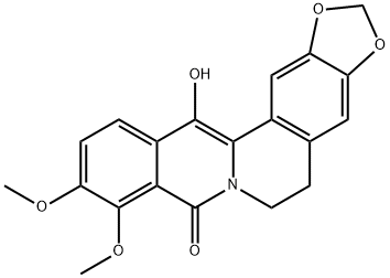 13-羟基氧化小檗碱,66408-27-3,结构式