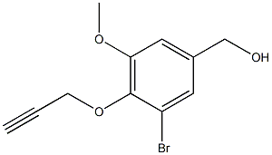 [3-bromo-5-methoxy-4-(2-propynyloxy)phenyl]methanol Structure