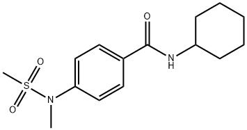 N-cyclohexyl-4-[methyl(methylsulfonyl)amino]benzamide Structure