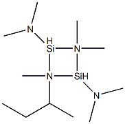N,N,N',N',2,2,4-ヘプタメチル-4-(1-メチルプロピル)シクロブタンジシラザン-1,3-ジアミン 化学構造式