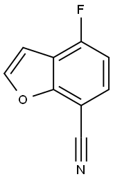 7-Benzofurancarbonitrile,4-fluoro-(9CI) Structure