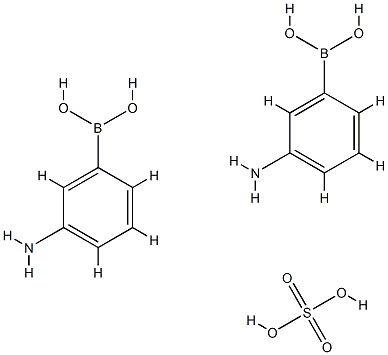 3-アミノフェニルボロン酸ヘミ硫酸塩 化学構造式