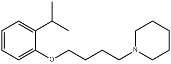 2-isopropylphenyl 4-(1-piperidinyl)butyl ether Structure