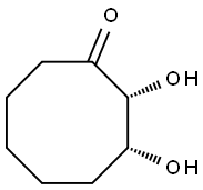 Cyclooctanone, 2,3-dihydroxy-, (2R,3R)-rel- (9CI) 化学構造式