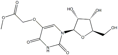 尿苷-5-氧基乙酸甲酯, 66536-81-0, 结构式
