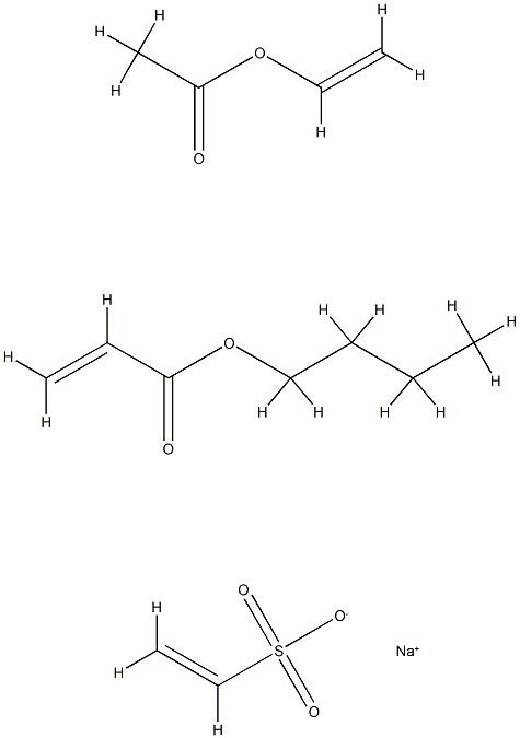 2-Propenoic acid, butyl ester, polymer with ethenyl acetate and sodium ethenesulfonate|