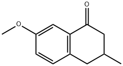 1(2H)-Naphthalenone,3,4-dihydro-7-methoxy-3-methyl-(9CI) 化学構造式