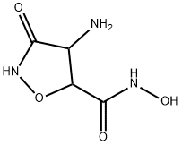 5-Isoxazolidinecarboxamide,4-amino-N-hydroxy-3-oxo-(9CI),66619-96-3,结构式