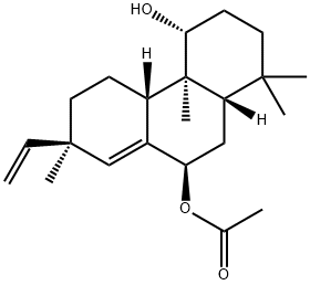 (4R)-7α-Ethenyl-1,2,3,4,4a,4bα,5,6,7,9,10,10aα-dodecahydro-1,1,4aβ,7-tetramethyl-4β,9α-phenanthrenediol 9-acetate Struktur