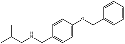 {[4-(benzyloxy)phenyl]methyl}(2-methylpropyl)amine, 66741-83-1, 结构式