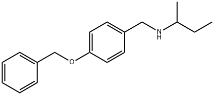 {[4-(benzyloxy)phenyl]methyl}(butan-2-yl)amine, 66741-84-2, 结构式