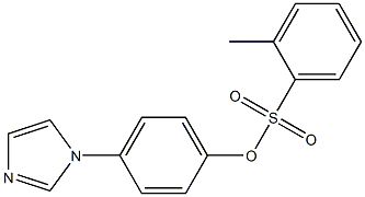 4-(1H-imidazol-1-yl)phenyl 2-methylbenzenesulfonate Struktur