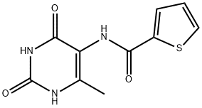 2-Thiophenecarboxamide,N-(1,2,3,4-tetrahydro-6-methyl-2,4-dioxo-5- Structure