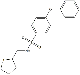 4-phenoxy-N-(tetrahydro-2-furanylmethyl)benzenesulfonamide Structure