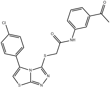 667912-74-5 N-(3-acetylphenyl)-2-{[5-(4-chlorophenyl)[1,3]thiazolo[2,3-c][1,2,4]triazol-3-yl]sulfanyl}acetamide