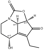1H-2-Oxa-7a-azacyclopent[cd]indene-1,3(5H)-dione, 4-ethyl-2a,6,7,7b-tetrahydro-5-hydroxy-, (2aR,5R,7bR)-rel- (9CI),668475-59-0,结构式