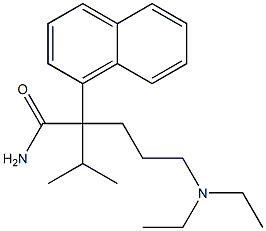 α-[3-(Diethylamino)propyl]-α-(1-methylethyl)-1-naphthaleneacetamide,6699-09-8,结构式